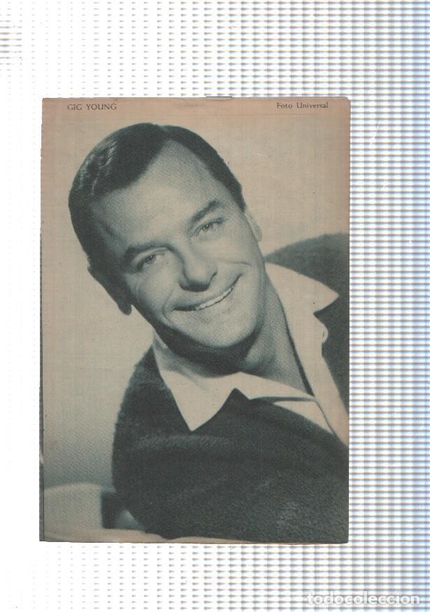 Comics: Mary Noticias numero 033: trasera foto artista Gig Young - Roy Mark-Carmen barbara