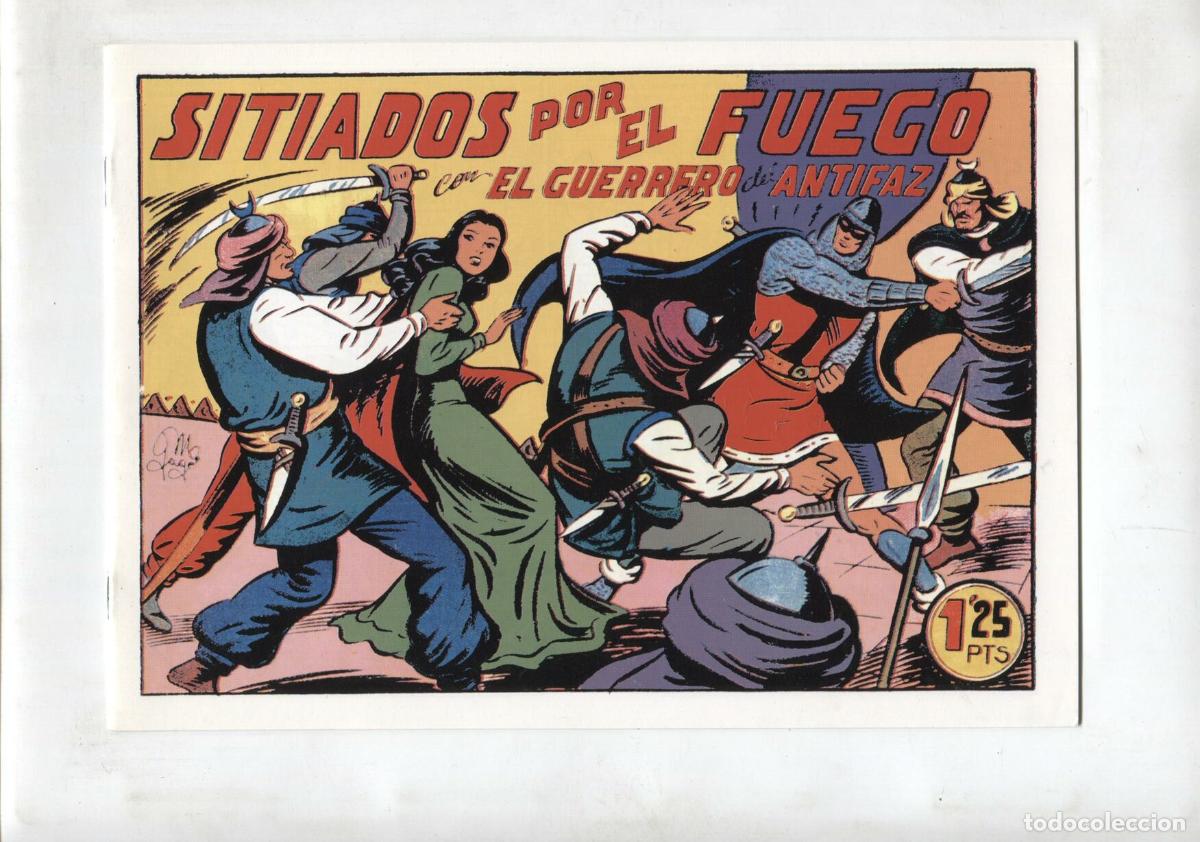 Comics: Facsimil: El Guerrero del Antifaz numero 158: Sitiados por el fuego (numerado 1 trasera) - Manuel Ga