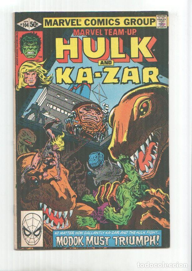 C&oacute;mics: Marvel Comics numero 104: Hulk and Kazar - - Foto 1