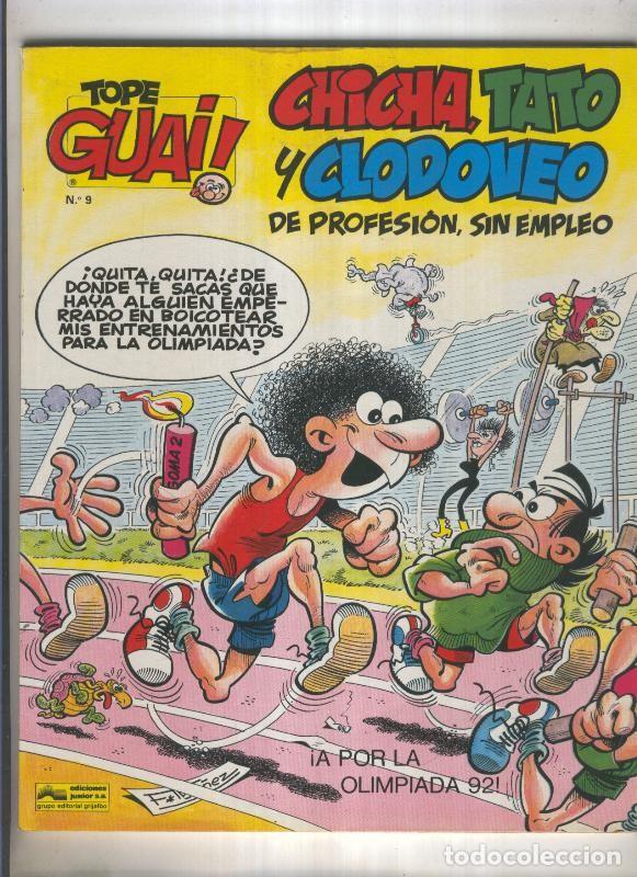 C&oacute;mics: Grijalbo: Tope Guai ! numero 09: Chicha, Tato y Clodoveo: A por la olimpiada 92 - Iba&ntilde;ez