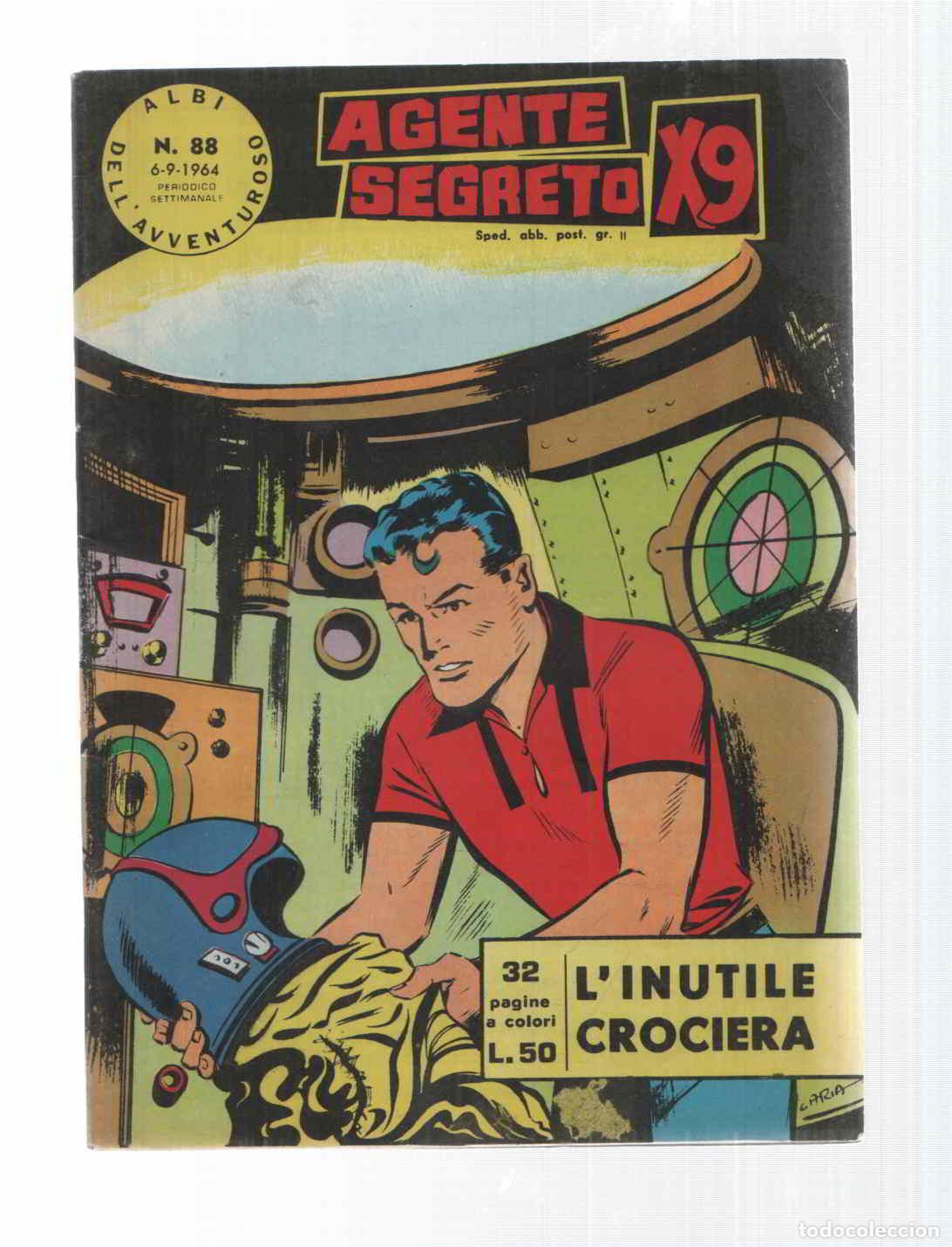 Comics: Comic Albi dell Avventuroso num 088: Agente Secreto X9 - Linutile crociera di Bob Lewis. Idioma: ita