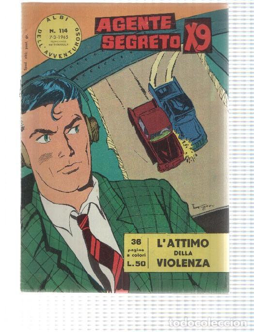 Comics: Comic Albi dell Avventuroso num 114: Agente Secreto X9 - Lattimo della violenza di Bob Lewis. Idioma