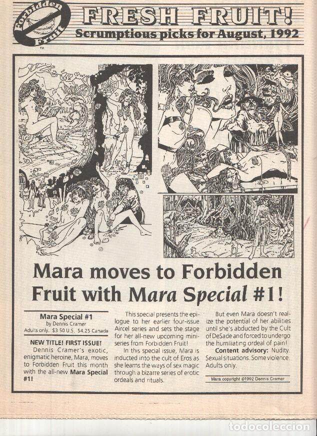 C&oacute;mics: FRESH FRUIT! - August 1992 (New Releases Forbidden Fruit Comics) - Varios - Foto 1