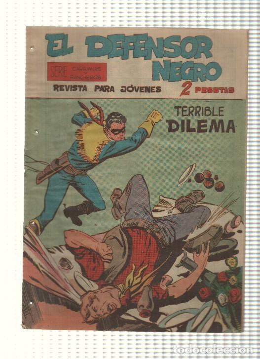 C&oacute;mics: Comic: El Defensor Negro num 26 - Terrible dilema. Serie Caravanas y Rancheros - Foto 1