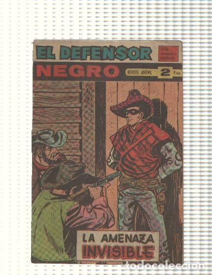 C&oacute;mics: Comic: El Defensor Negro num 50 - La amenaza invisible. Serie Caravanas y Rancheros - Foto 1