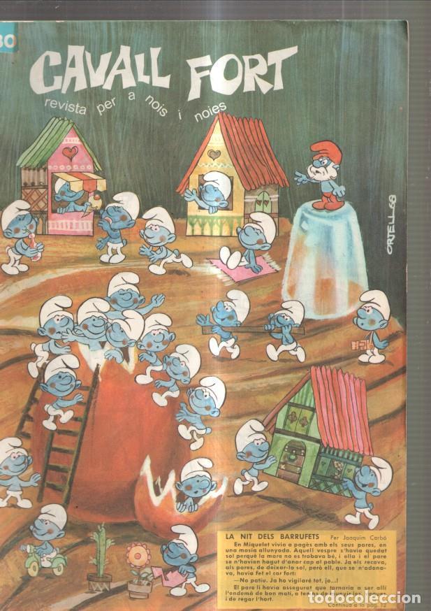 Comics: Cavall Fort numero 130, 1968: La nit dels barrufets- Converses sobre llenguatge - Varios