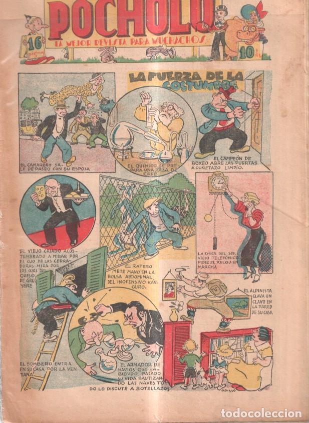 Comics: Pocholo numero 160: La fuerza de la costumbre, cubierta de Opisso - varios