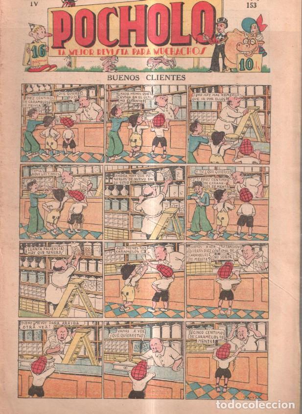 C&oacute;mics: Pocholo numero 153; Buenos clientes, cubierta de Opisso - varios - Foto 1