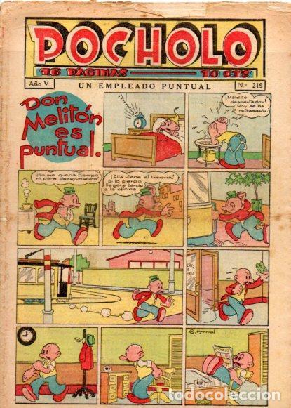 C&oacute;mics: V49024: POCHOLO n&ordm; 219. Un empleado puntual - NULL - Foto 1
