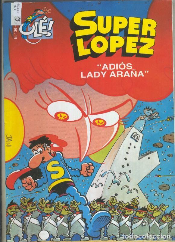 C&oacute;mics: Ole Superlopez numero 36: Adios, Lady Ara&ntilde;a - Jan - Foto 1