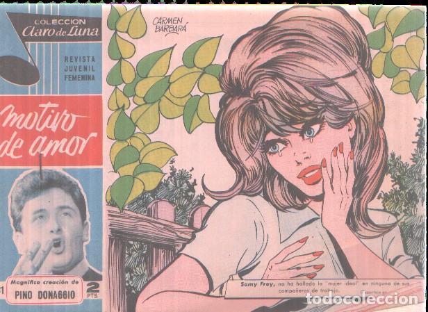 C&oacute;mics: Claro de Luna numero 231: Cancion de Pino Donaggio (numerado 3 en trasera) - Pino Donaggio-Carmen ba