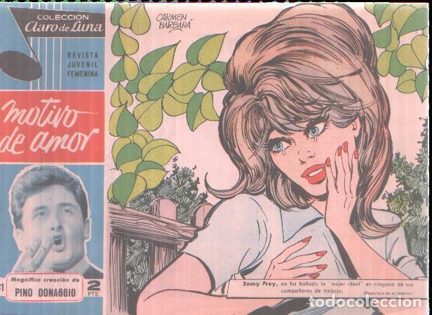 C&oacute;mics: Claro de Luna numero 231: Cancion de Pino Donaggio (numerado 5 en trasera) - Pino Donaggio-Carmen ba