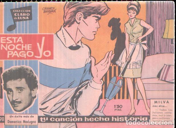 Comics: Claro de Luna numero 198: Cancion de Domenico Modugno (numerado 2 en trasera) - Domenico Modugno-Car