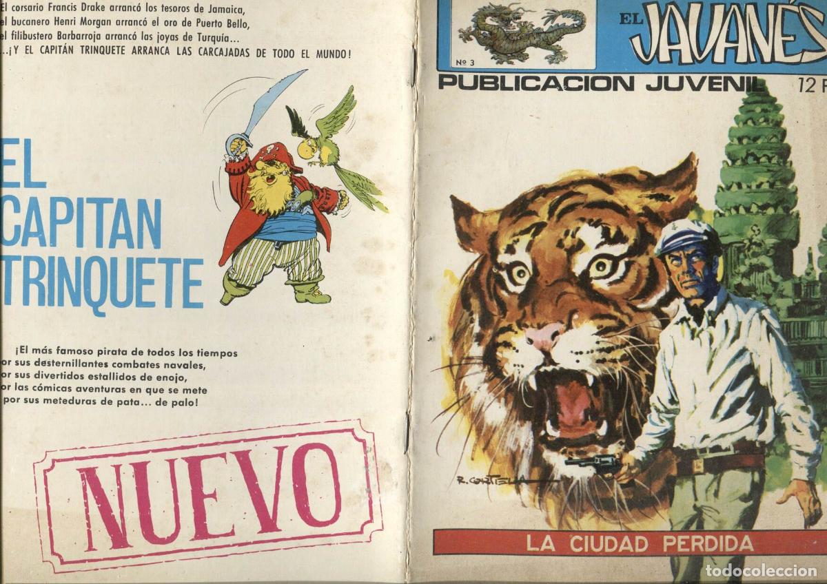 Comics: El Javanes (Carrillo) numero 3: la ciudad perdida (numerado 1 en trasera) - Carrillo