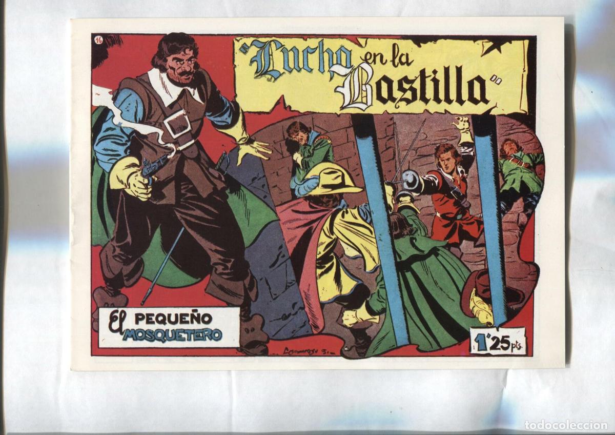 C&oacute;mics: Facsimil: El Peque&ntilde;o Mosquetero numero 16: Lucha en la bastilla - - Foto 1