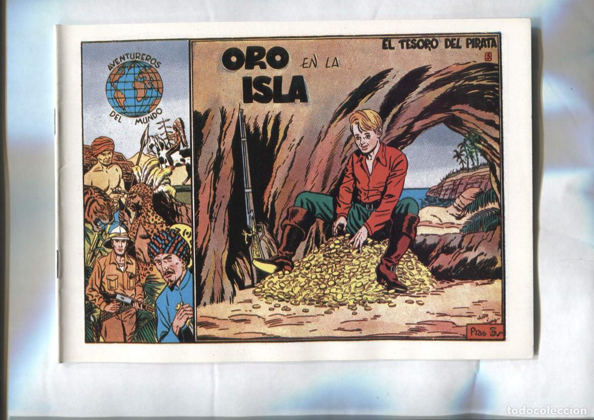 C&oacute;mics: Facsimil: El Aventurero del Mundo numero 3: El tesoro del pirata: Oro en la isla -