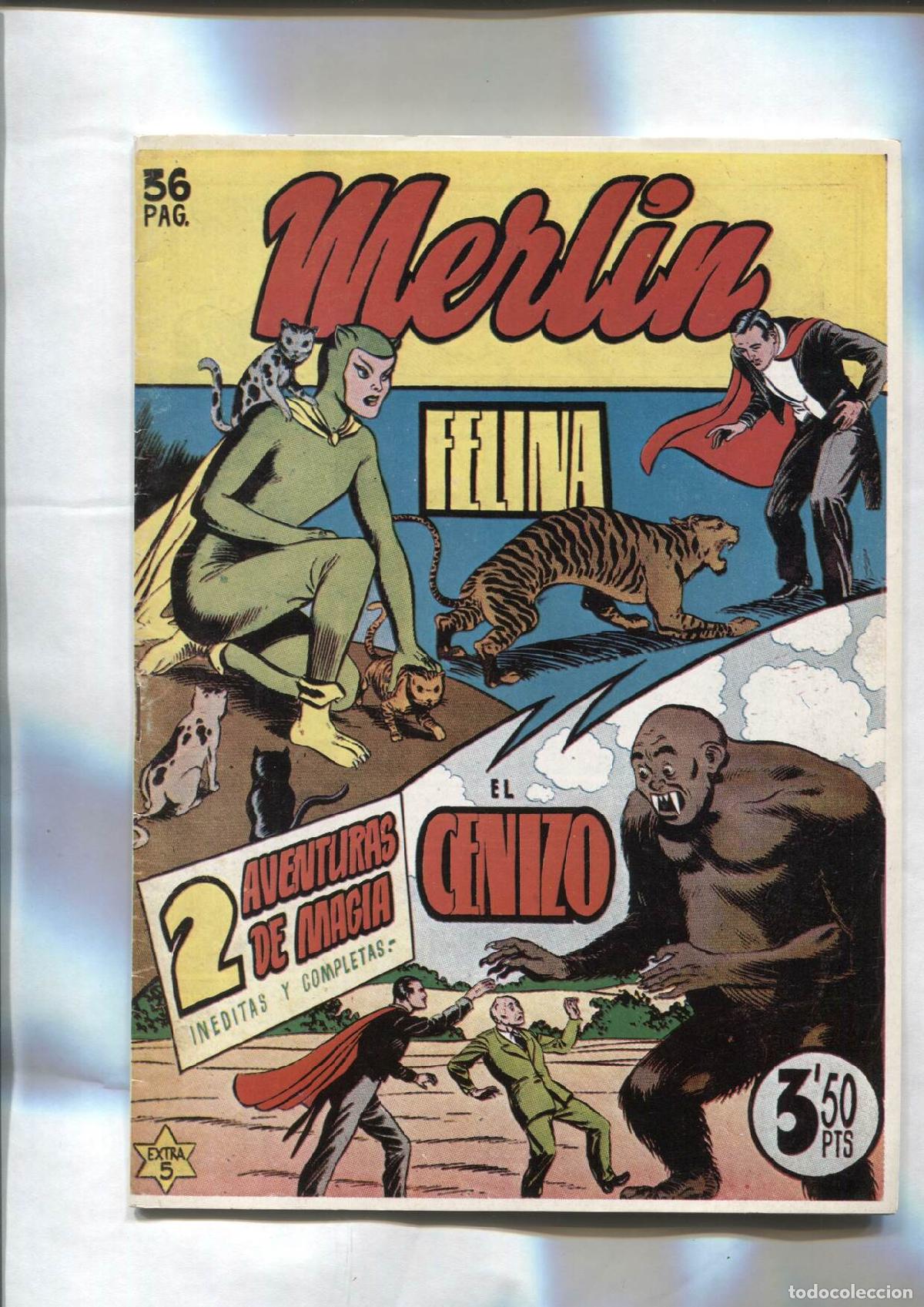 C&oacute;mics: Facsimil: Merlin: Felina y El cenizo - - Foto 1
