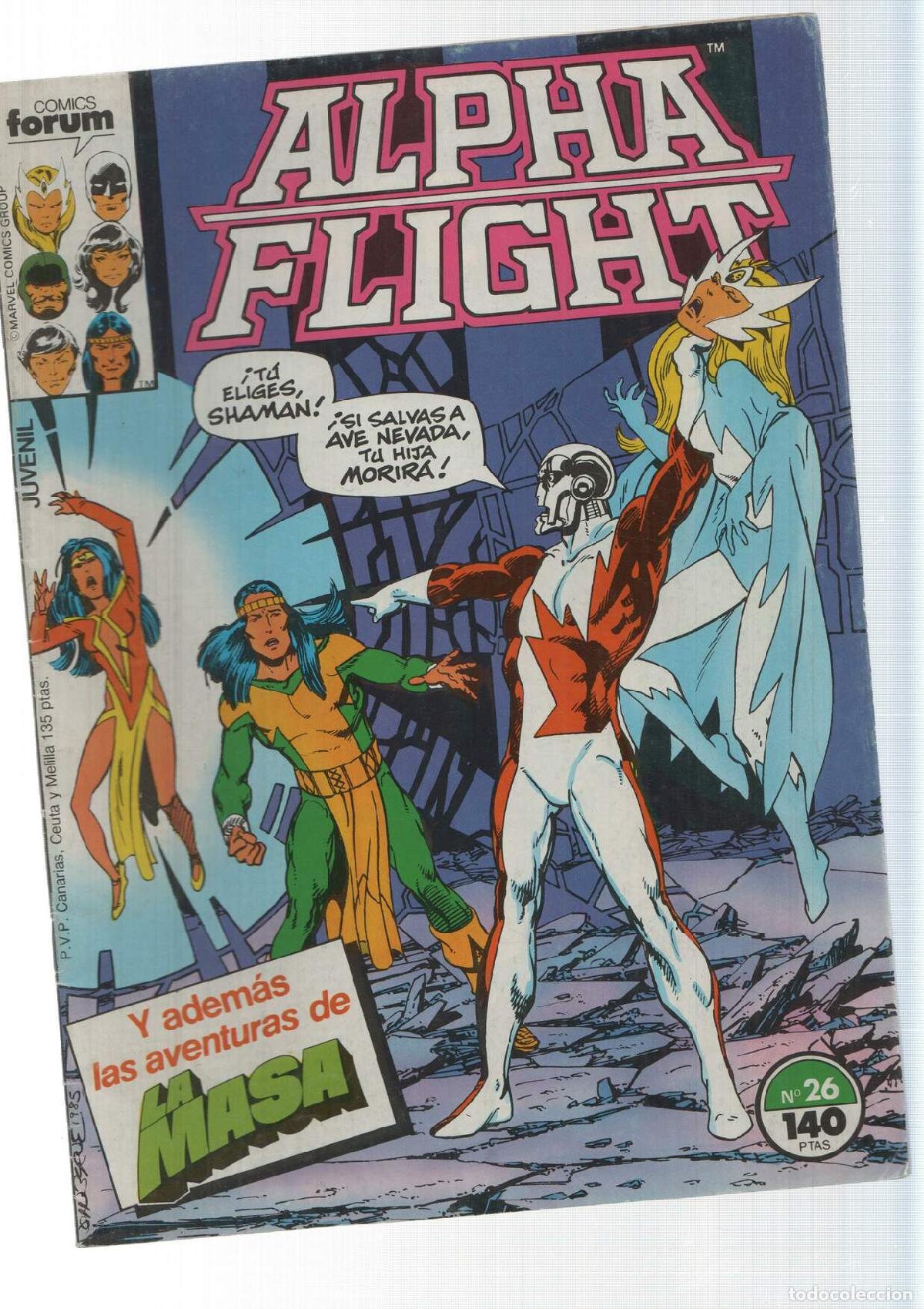 C&oacute;mics: Marvel Forum: Alpha Flight num 26 (num 1 atras) - Traicion - Foto 1
