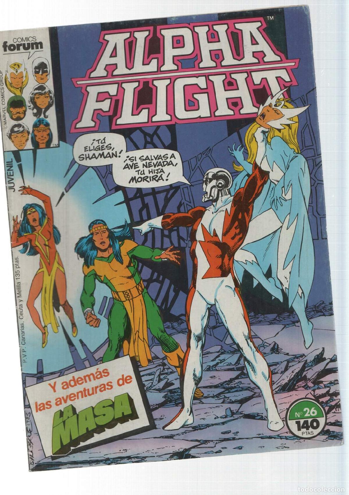 C&oacute;mics: Forum, Marvel: Alpha Flight num 26 (num 3 atras) - Traicion - Foto 1