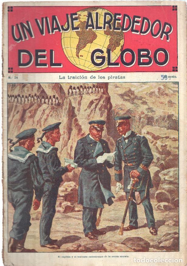 C&oacute;mics: Un viaje alrededor del globo numero 24: La traicion de los piratas