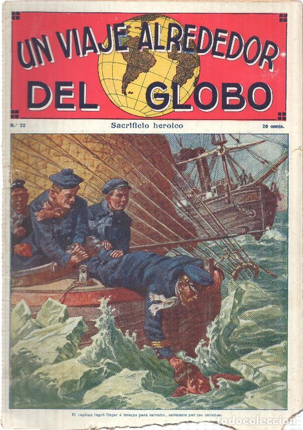 C&oacute;mics: Un viaje alrededor del globo numero 22: Sacrificio heroico