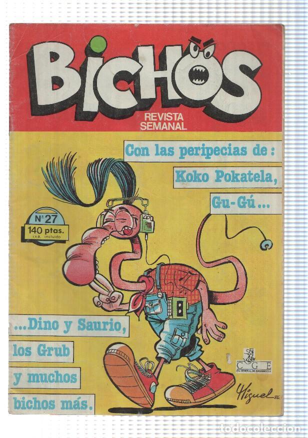 C&oacute;mics: revista, comic juvenil: Bichos num 27, a&ntilde;o II - 1987 - Foto 1