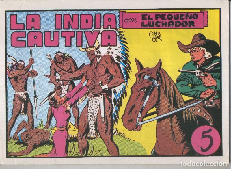 C&oacute;mics: Facsimil: El Peque&ntilde;o Luchador, dos en uno numero 05: la india cautiva y En las monta&ntilde;as de los coman