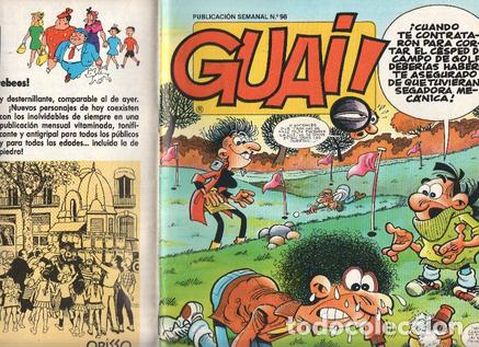 C&oacute;mics: Guai publicacion semanal numero 098: Chicha, Tato y Clodoveo de Francisco Iba&ntilde;ez - varios