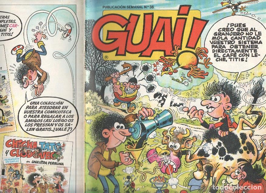 C&oacute;mics: Guai publicacion semanal numero 036: Chicha, Tato y Clodoveo de Francisco Iba&ntilde;ez - varios