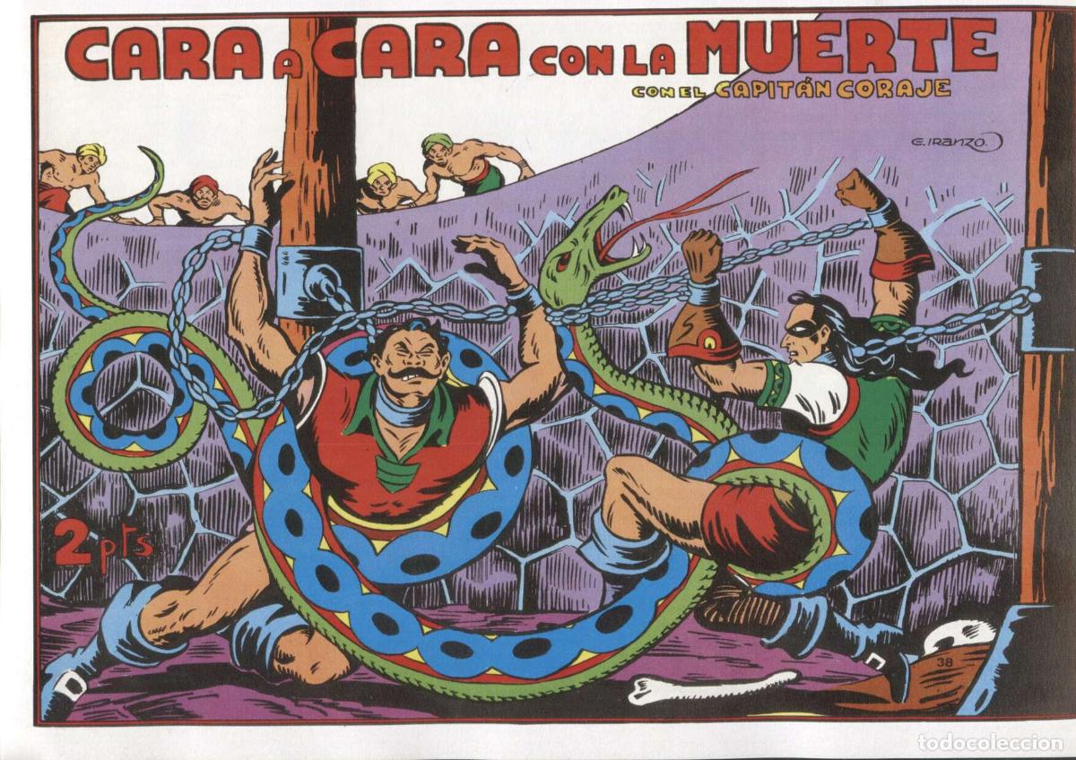 C&oacute;mics: Facsimil: El Capitan Coraje numero 38: cara a cara con la muerte - Iranzo - Foto 1
