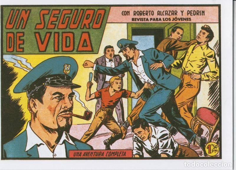 Comics: Facsimil: Roberto Alcazar y Pedrin numero 0390: Un seguro de vida - Varios