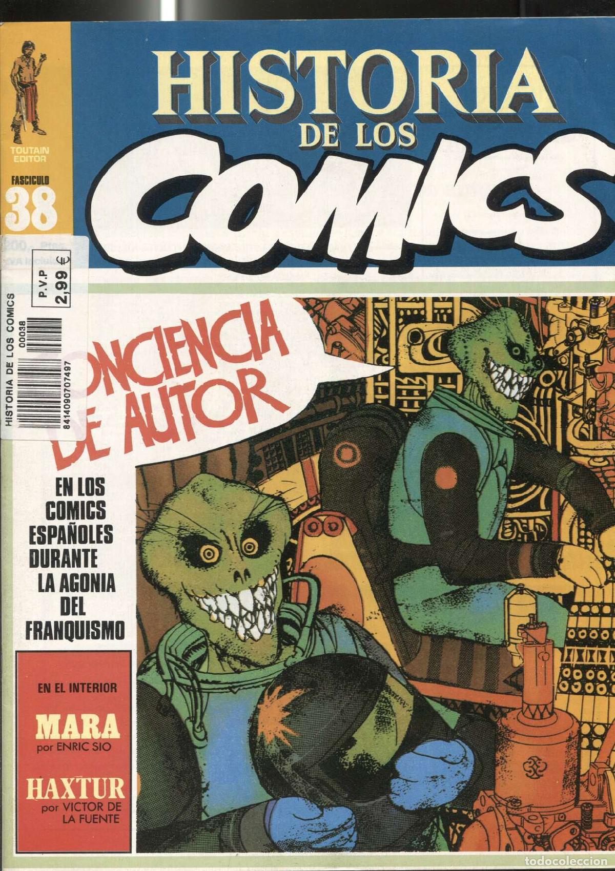 C&oacute;mics: Fasciculo Historia de los comics numero 38: Comic de autor: Mara, Haxtur - Varios - Foto 1