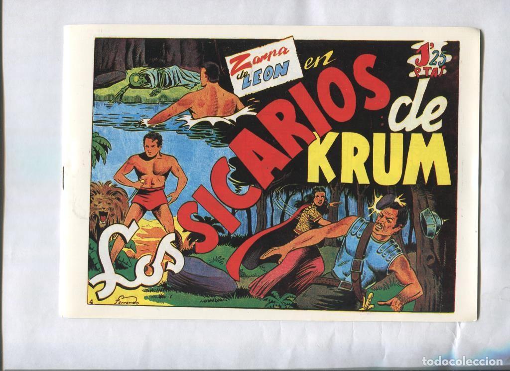 C&oacute;mics: Zarpa de Leon facsimil numero 04: Los sicarios de Krum - Ferrando - Foto 1