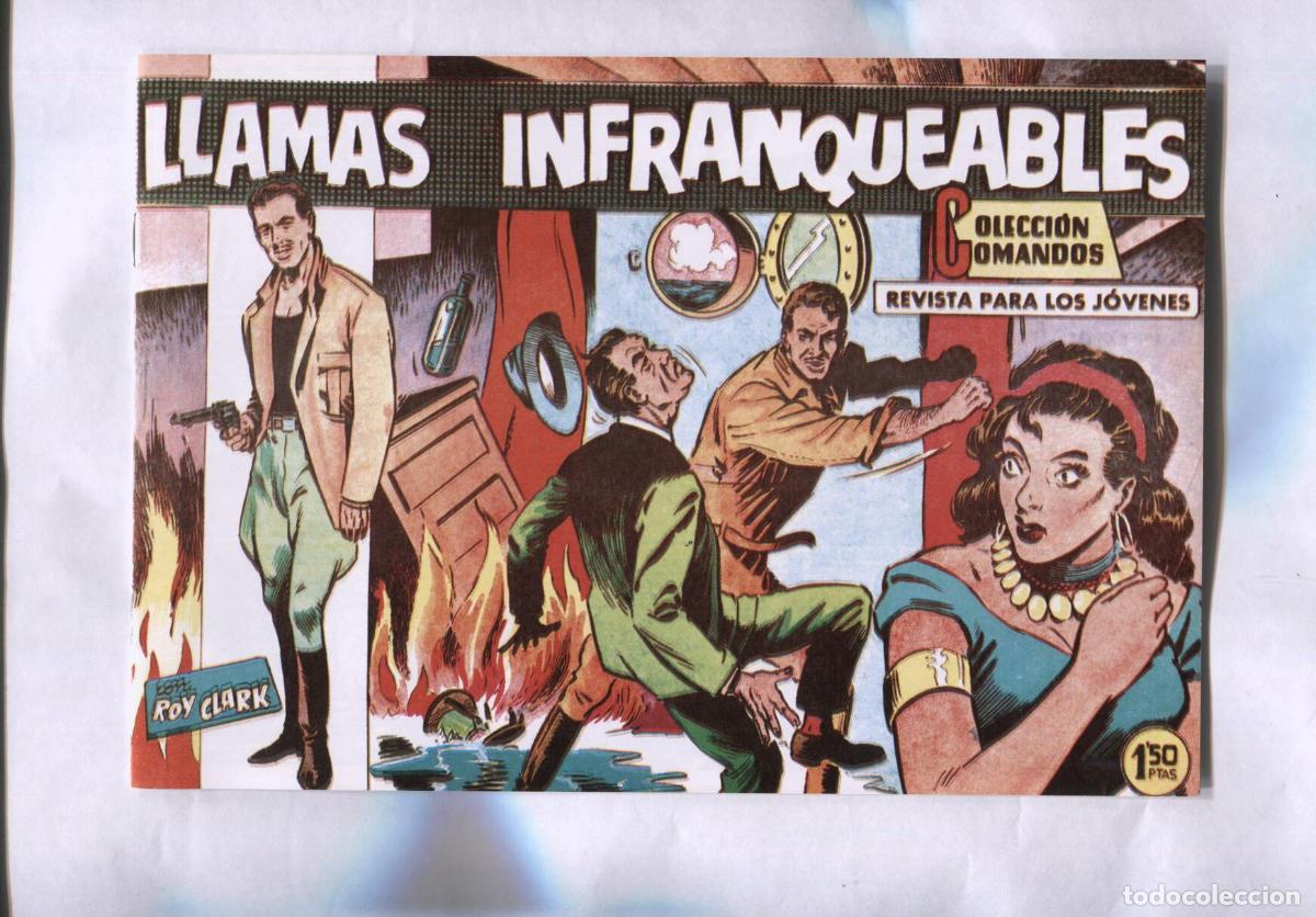 Fumetti: Facsimil: Coleccion Comandos: Roy Clark numero 93: Llamas infranqueables - J.M.Ortiz