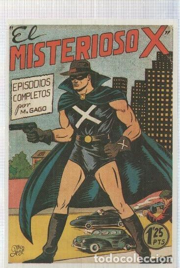 C&oacute;mics: Ficha tebeo numerada 046: El Misterioso X de Manuel Gago - - Foto 1