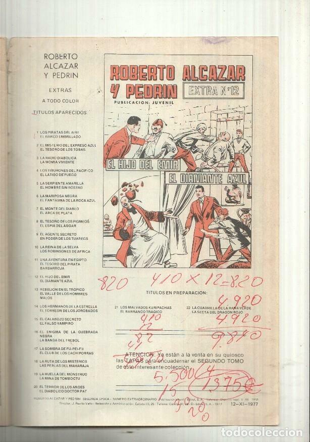 C&oacute;mics: Roberto Alcazar y Pedrin: Extra num 20 2a epoca (Edival) - El terror de los Andes - NULL - Foto 2