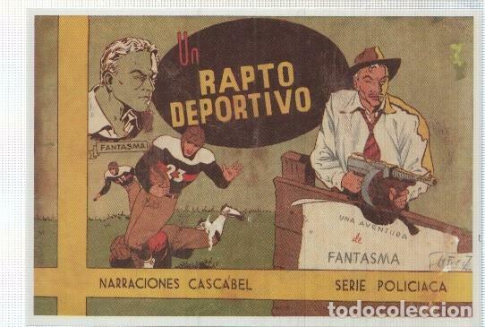 Comics: Ficha tebeo numerada 286: Narraciones Cascabel: Fantasma, editorial Tesoro, dibujo Fuente -