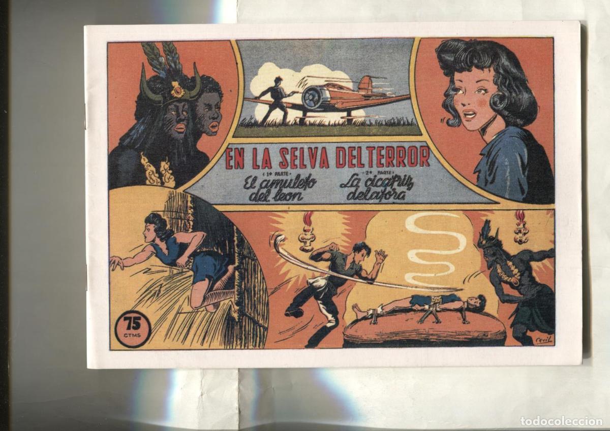 C&oacute;mics: Facsimil: En la selva del terror, dibujo Cecil - - Foto 1