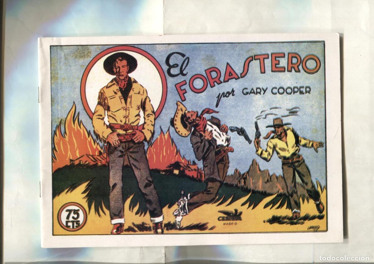 C&oacute;mics: Facsimil: El forastero por Gary Cooper, dibujo de Laffond - - Foto 1