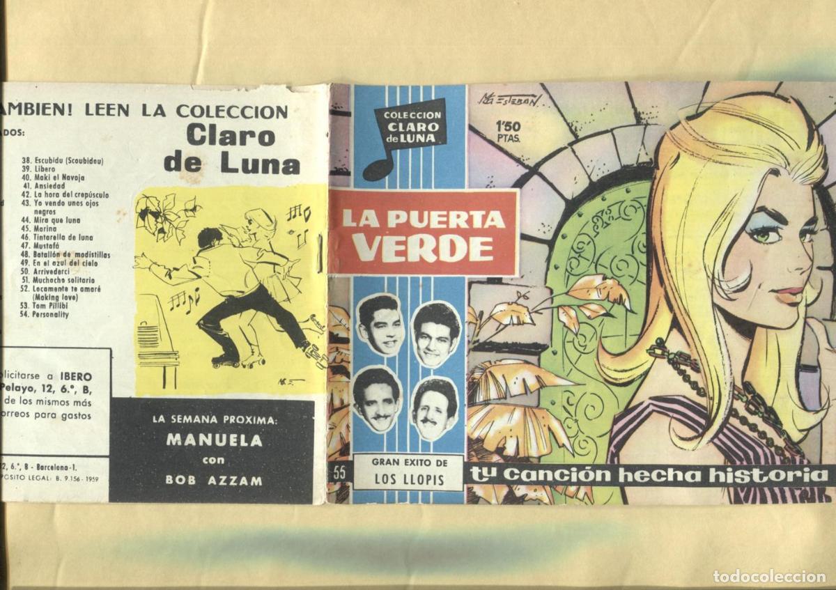 Comics: Claro de Luna numero 055: La puerta verde de los Llopis (numerada 2 en trasera) - Los Llopis-Gomez E