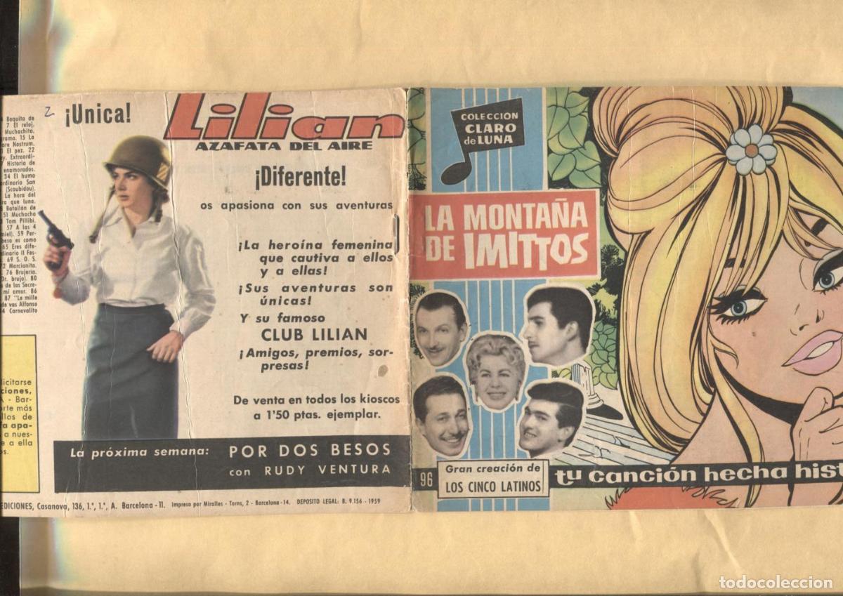 Comics: Claro de Luna numero 096: La monta&ntilde;a de Imittos de los cinco latinos (numerado 2 en trasera) - Los c