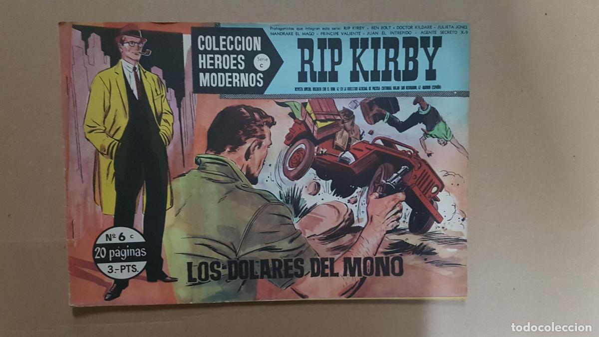 Comics: Dolar: Heroes Modernos serie C numero 06: Rip Kirby: Los dolares del mono - Alex Raymon