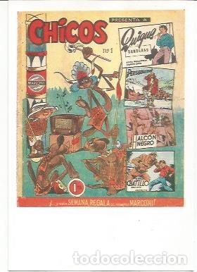 C&oacute;mics: Ficha tebeo 5729: Chicos, a&ntilde;o 1954 - Varios - Foto 1