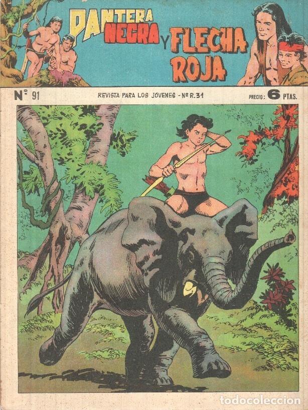 C&oacute;mics: Pantera Negra y Flecha Roja numero 91 - Varios - Foto 1