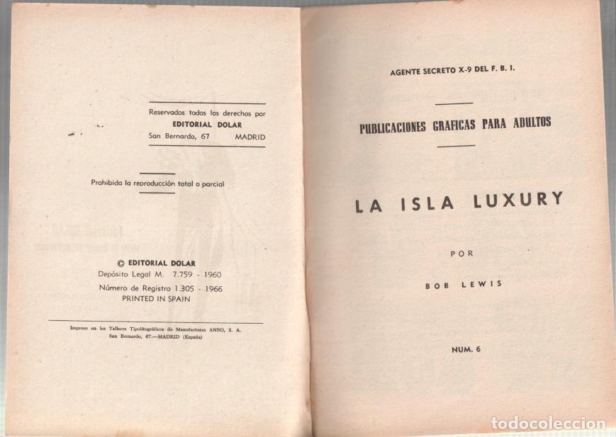 Comics : Dolar: Heroes modernos 2a epoca numero 06: Agente Secreto X-9 del FBI: La isla Luxury - Bob Lewis