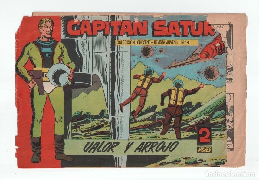 C&oacute;mics: Capitan Satur numero 04: Valor y arrojo (cubierta estropeada) -