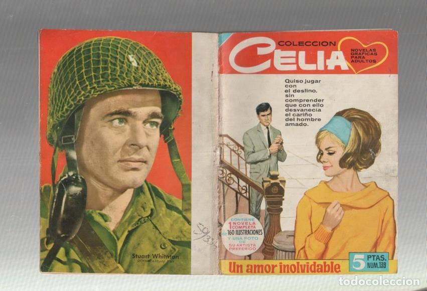 Comics: Celia numero 139: Un amor inolvidable, trasera foto artista Stuart Whitman - T.Montserrat - Falguera