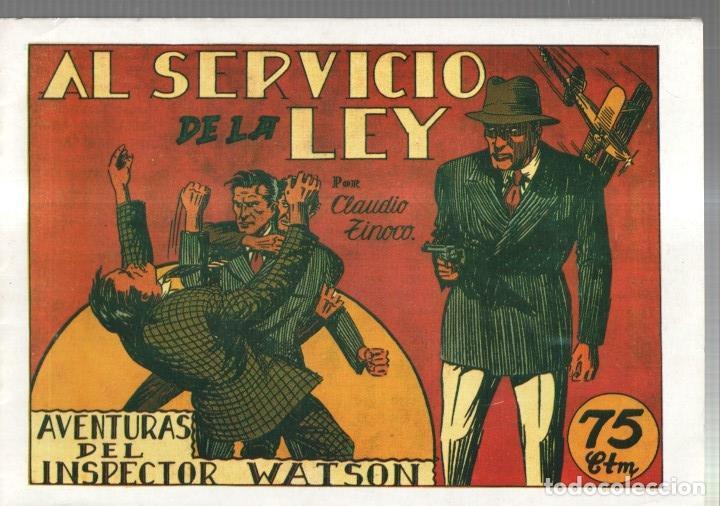 Comics: Facsimil: Valenciana: Inspector Watson: Al servicio de la ley (claudio tinoco) -