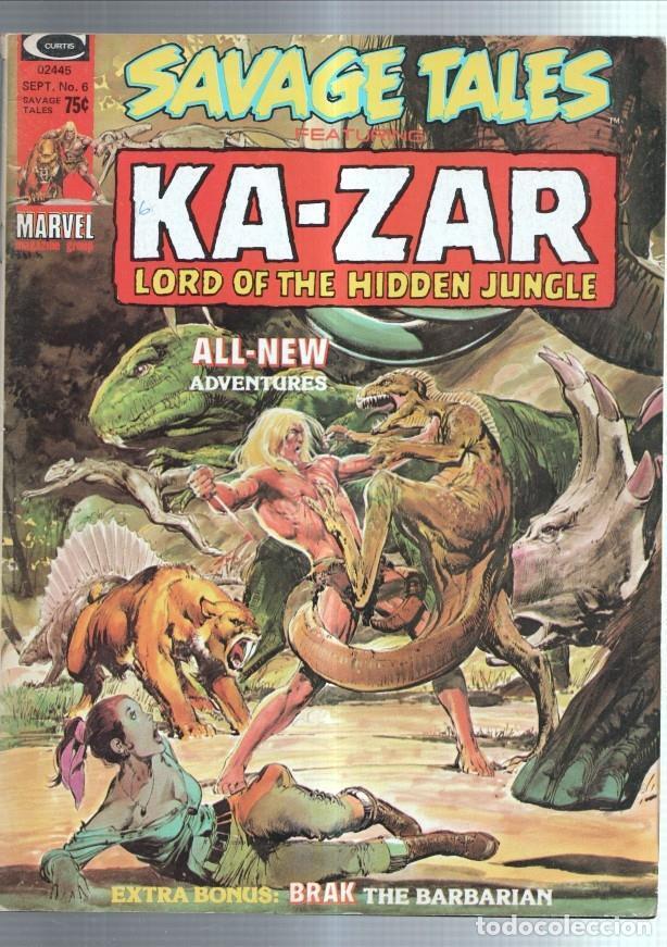 Comics: Savage Tales Featuring: Kazar lord of the hideen jungle numero 06 -