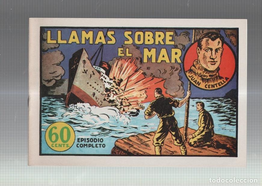 C&oacute;mics: Facsimil: Juan Centella coleccion Audaz: Llamas sobre el mar - Cossio - Foto 1